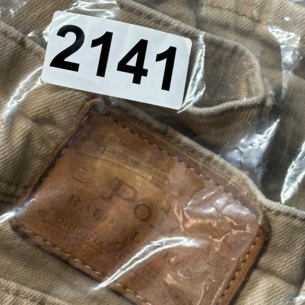 Polo Ralph Lauren‎ Mens Slim Fit Khaki Tan Twill 5-Pocket Pants 31x30.5